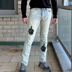MNML Middle Finger Jeans Size 29